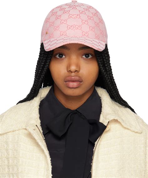 pink gucci beret|Gucci fitted cap.